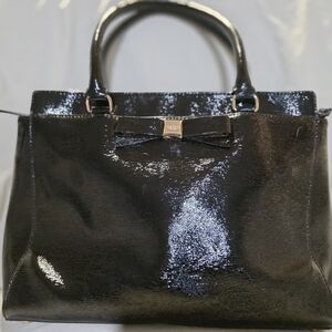 Kate Spade Shiny Black Satchel